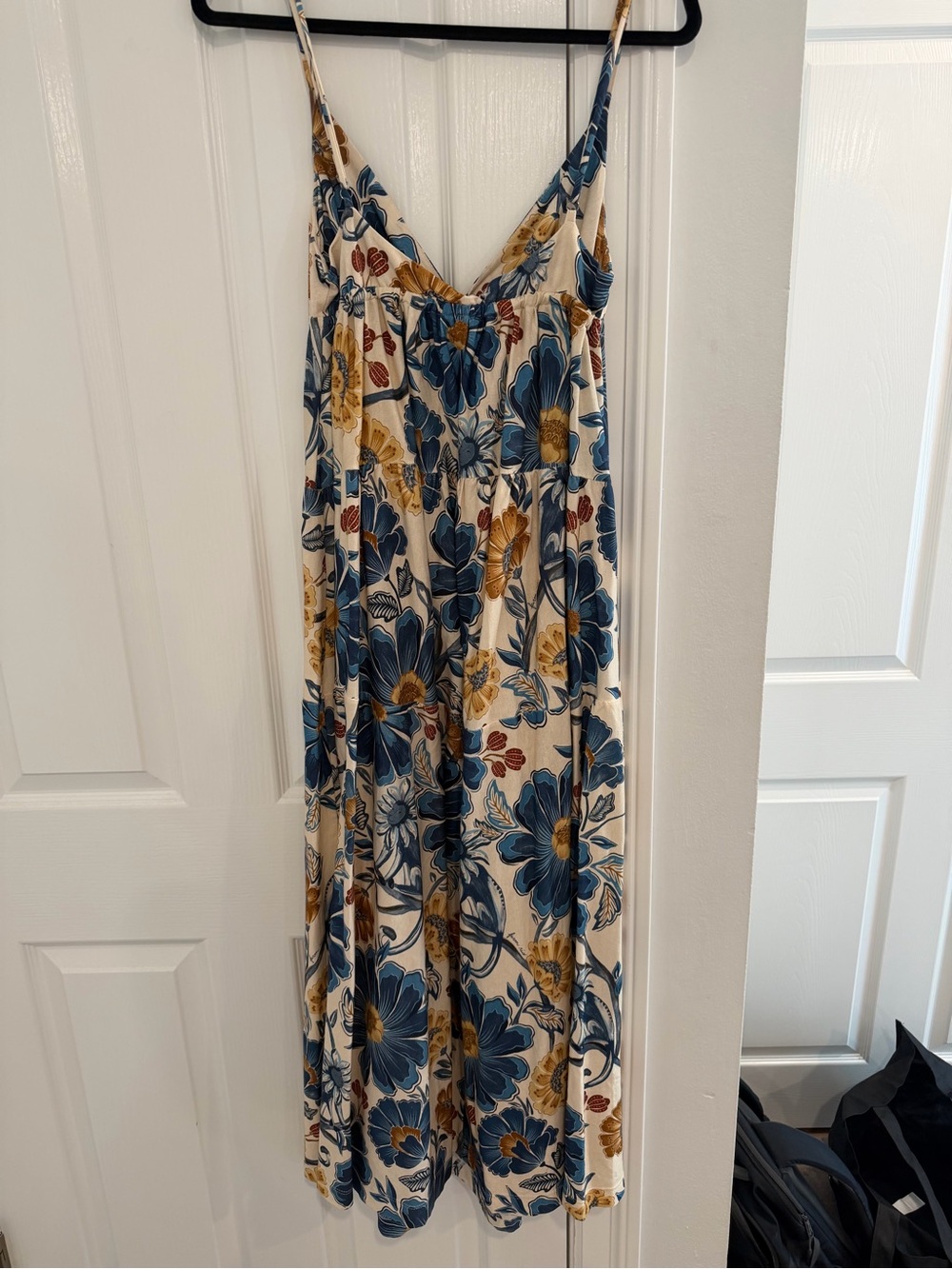 FARM Rio Blue, White & Yellow Floral Maxi Dress - Picture 6 of 8